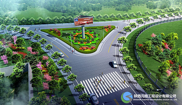 陜西公路橋梁-路口設(shè)計